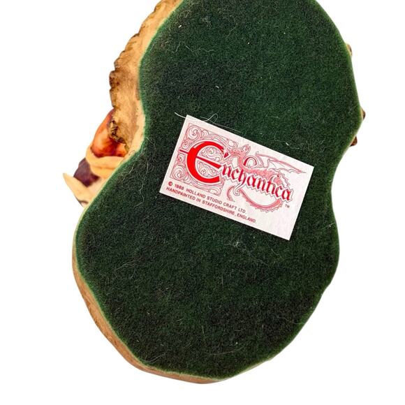 1988 Lefton Santa Claus Victorian Music Box "Deck the Halls" Blue Coat W/ Toys - Picture 9 of 9